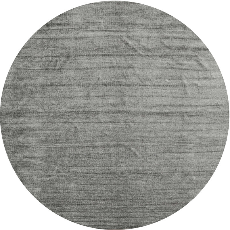 Tapis gris zone contemporaine, Rond 8 pi
