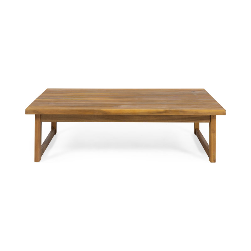Triplett Rectangular Acacia Outdoor Coffee Table , 41.75'' in. W 26'' in. D