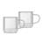 Haven Stackable Double Wall Glass Mugs