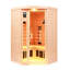 Belfry Bathroom Haddington 2 - Person Bluetooth Compatible FAR Infrared Sauna with Remote Control in Hemlock