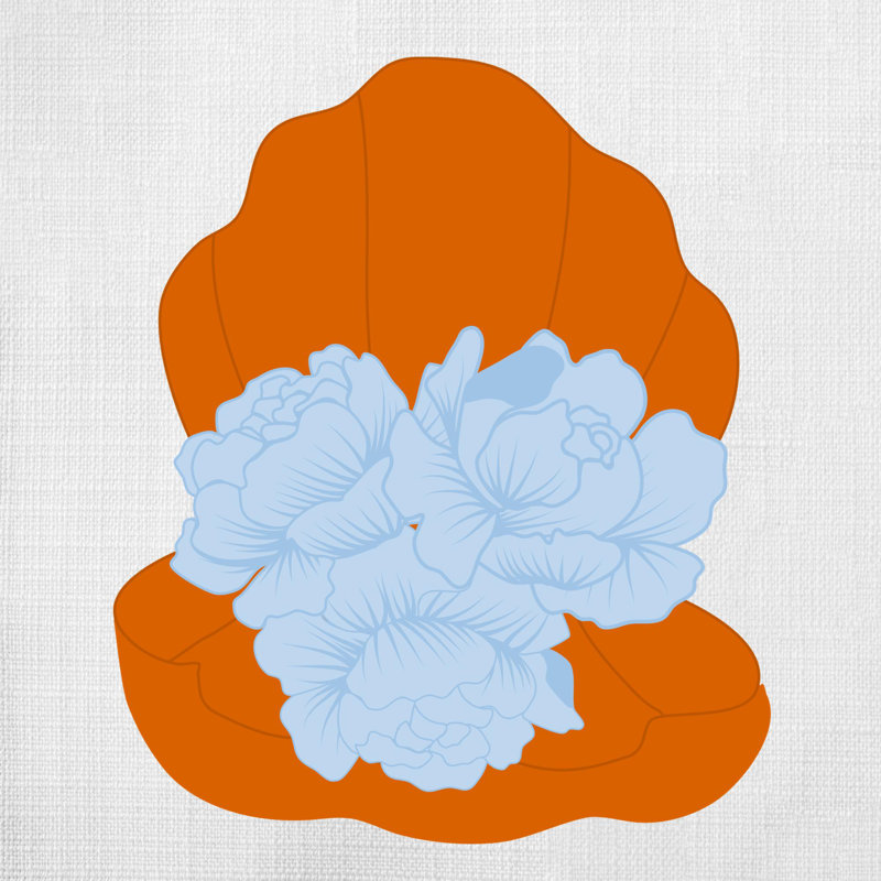 Maurilla Reversible Throw Pillow, 14"H x 14"W