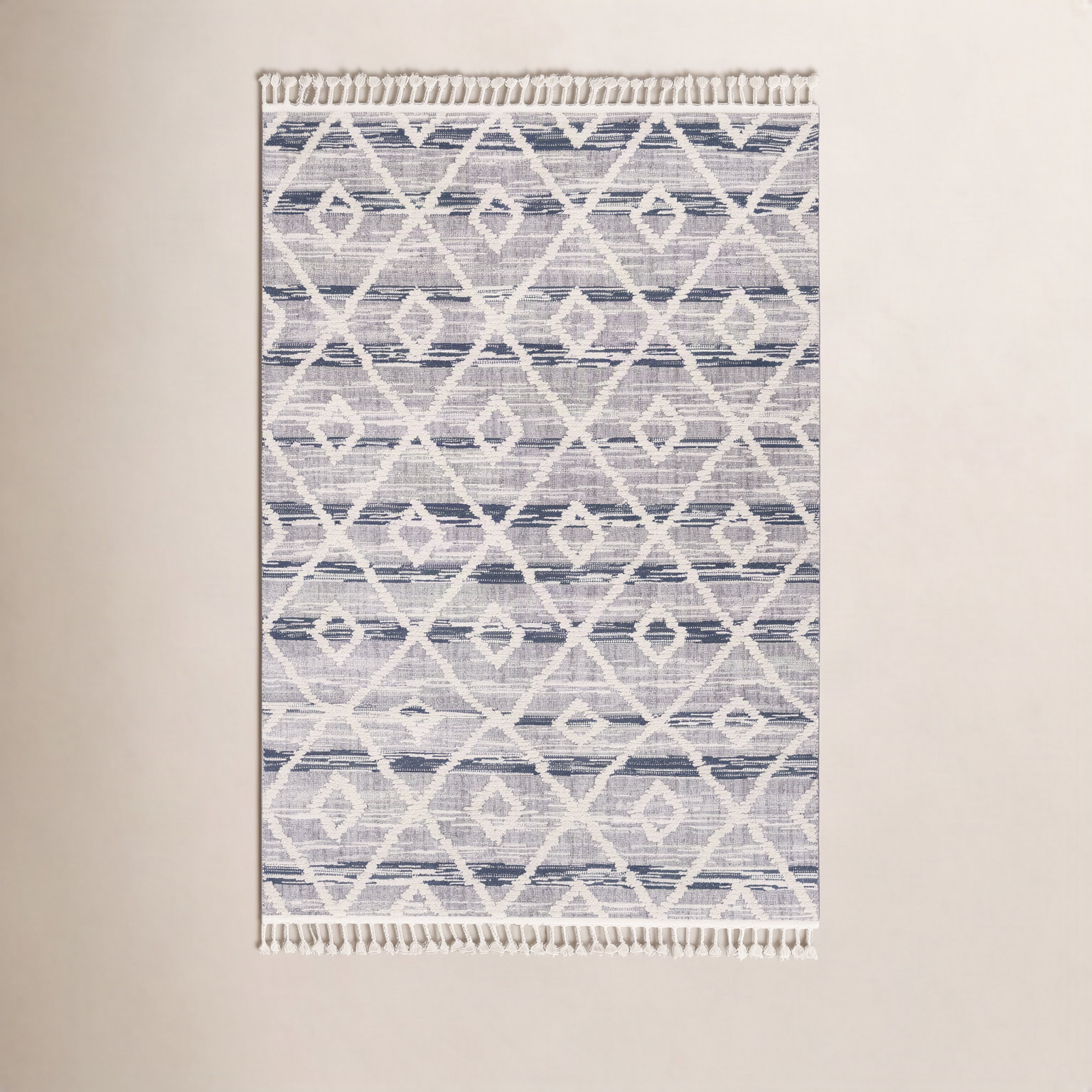 Highpoint Gray Cream Geometric Rug, Rectangle 2' x 2'11"