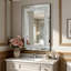 Grand miroir suspendu en cristal Crystal Diamond