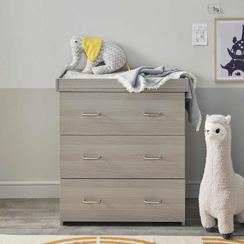 Caro Mini 3-Piece Nursery Furniture Set, Grey Wash