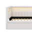 Lit plateforme simple tapissier avec ports USB, ceinture à DEL et lit gigogne-389472766