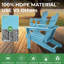 Chaise Adirondack pliante Ayanda en PEHD avec porte-gobelet double (ensemble de 4)-898772892