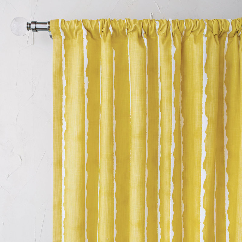 Meyer Cotton Blend Room Darkening Curtain Single Panel, 96" W x 120" L