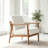 Peter Mid Century Modern Solid Wood Armchair-126018244