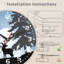Horloge murale Moonlight Elk Deer