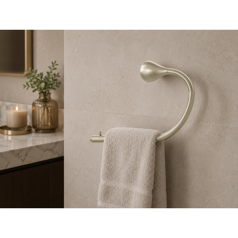 Porte-papier hygiénique mural en acier inoxydable pour salle de bain - disponible en plusieurs finitions, Nickel brossé