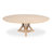 Casual Extendable Oak Round Solid Wood Dining Table-108207499-108207497