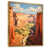 Toile avec cadre flottant or