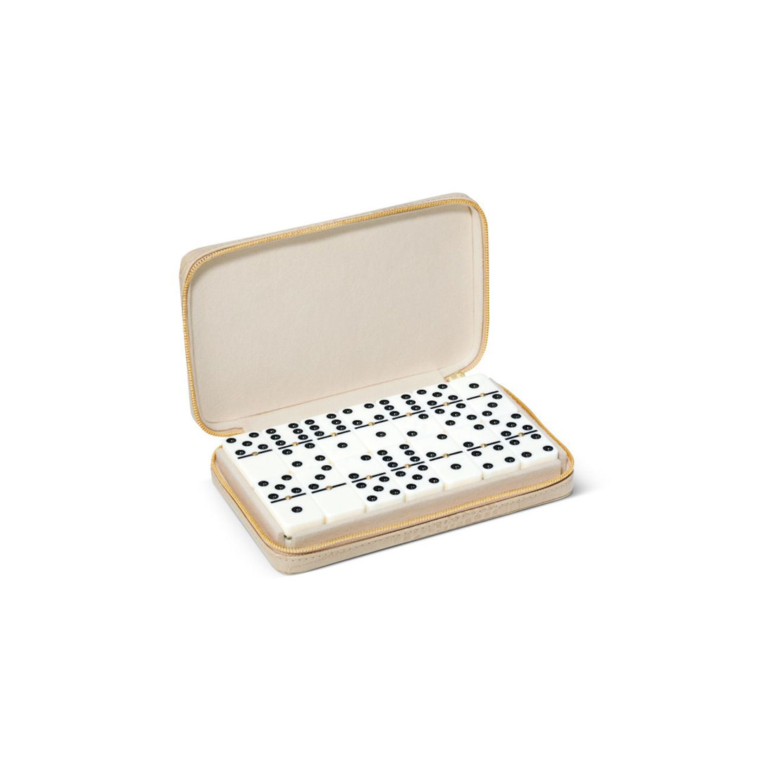 Enzo AERIN 4 Player Leather / Faux Leather Dominoes AERIN