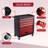 4-Drawer Rolling Toolbox, Portable Iron Tool Cart With Wheels