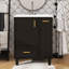 Meuble-lavabo de 24 po avec évier - offre un support de porte et un panier à deux niveaux-1550826395