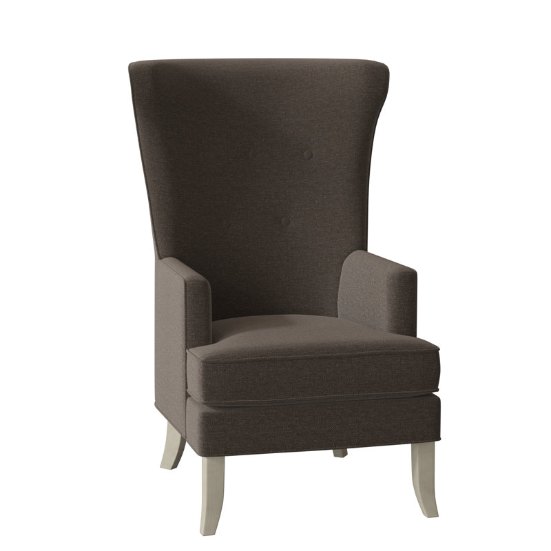 Austin Wingback Chair, Rustic Portobello, Charcoal (9508 61)