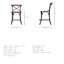 Tabouret supplémentaire en bois massif Borough-50267281-50267283