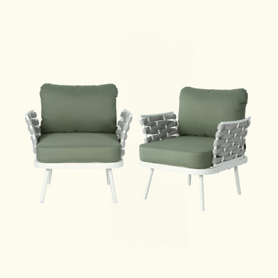 Ensemble de 2 fauteuils club Mariano