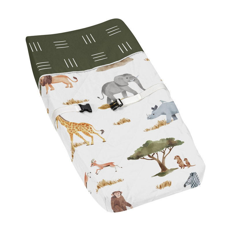 Housse de matelas à langer Jungle Animals par Sweet Jojo Designs