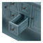 Grande console de rangement rétro Cambridge Series avec quatre petits tiroirs et une tablette inférieure pour les salons, les entrées et les cuisines-948924774-948924775