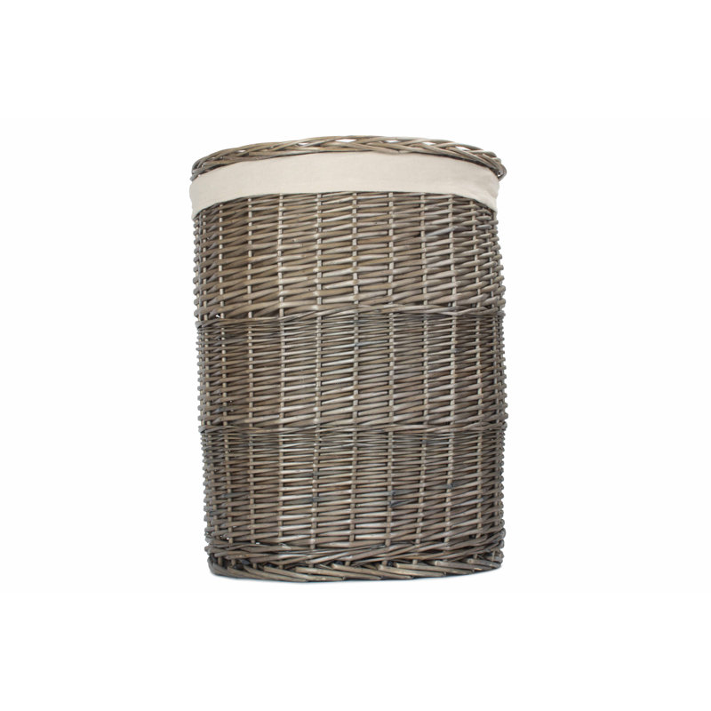 Wicker Laundry Bin with Lining, Large
