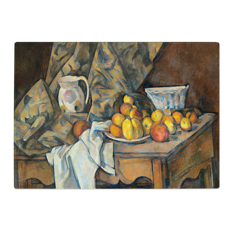 Still Life with Apples and Peaches by Paul Cezanne Chopping Board, 0.4cm H x 28.5cm W x 39cm L