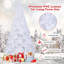 7 pi-PVC-Artificiel-Arbre de Noël-W-Stand-Fêtes-Saison-Intérieur-Extérieur-Blanc