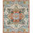 Vahakn Hand Tufted Wool/Cotton Southwestern Rug in Blue/Rust-1887973392