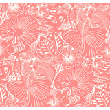 Idalia Navy Floral Flamingo Wallpaper