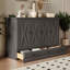 Commode lit escamotable en bois de pin massif avec station de charge et grand tiroir de rangement-982998650-982998651