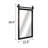 Modern Farmhouse Distressed Metal Rectangle Barn Door Style Wall Accent Mirror