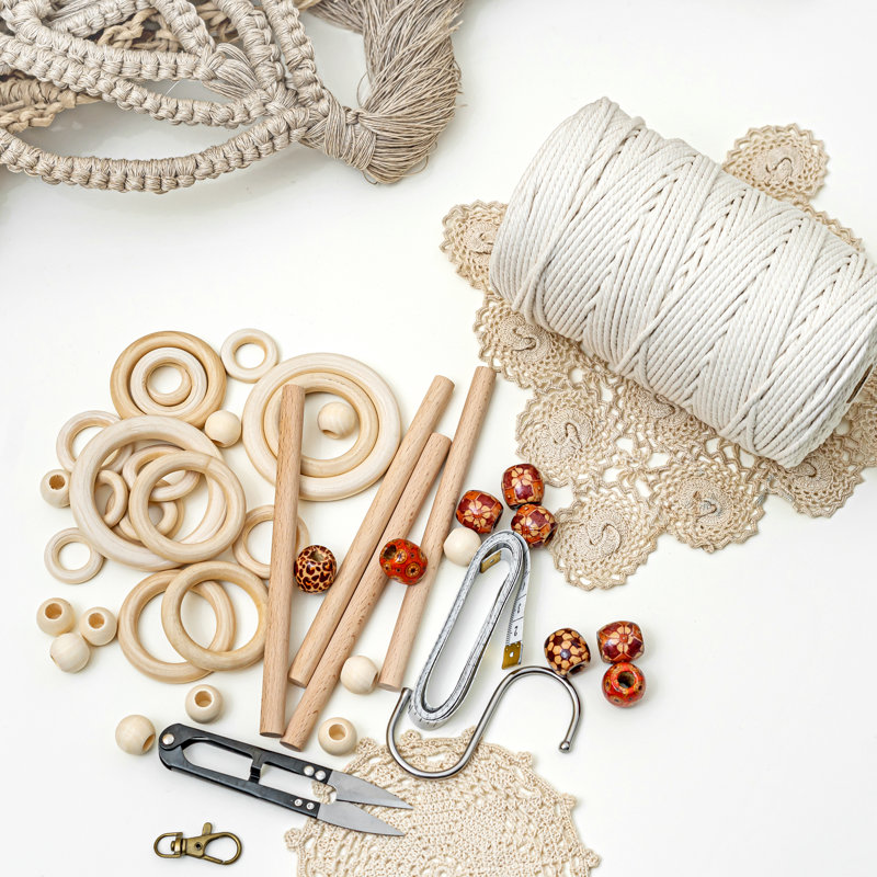 Beginner Macrame Kit with DIY Macrame Supplies & Ebook