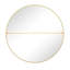 Miroir mural de chambre à coucher 39 po - Meuble-lavabo rond à cadre en métal pour salle de bain et salon