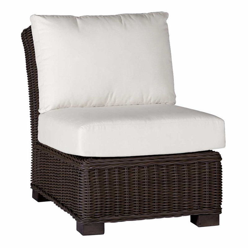 Fauteuil de chambre modulaire rustique tissé noyer noir, Pas de soudure, Noir noyer, Blanc naturel