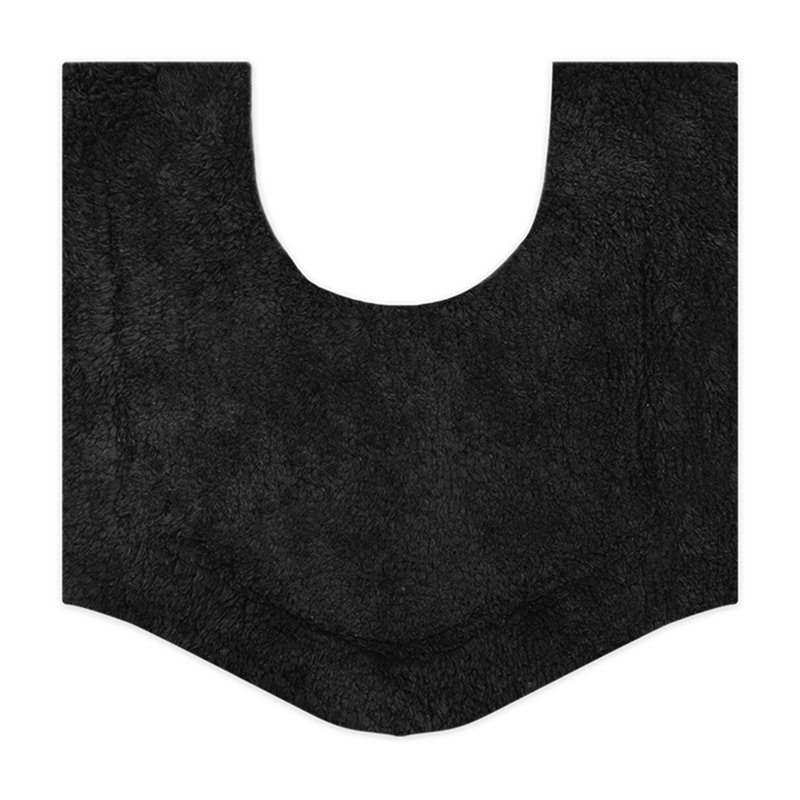 Morissette 100% Cotton Contour Mat 20"x20", Black