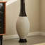 Vase de plancher de 39 pouces de hauteur designer - Rotin artificiel durable - Élégante finition bicolore brun foncé - Décoration idéale pour le salon, la chambre à coucher, le vestibule - Élégante pièce de décoration intérieure
