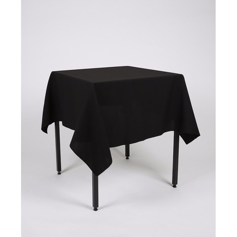 Blondine Tablecloth, 91cm W x 91cm L, Black