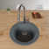 20'' L Drop-In Single Bowl Granite Kitchen Sink