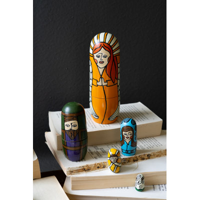 SET OF FIVE NESTING DOLLS - NATIVITY
