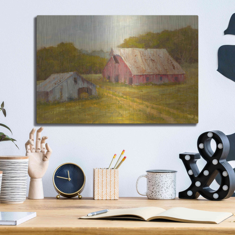 «Country Barns» par Marilyn Wendling, H 12 po x l 16 po