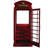 Marroquin Telephone Booth Bar Cabinet By RAM Game Room-100170152
