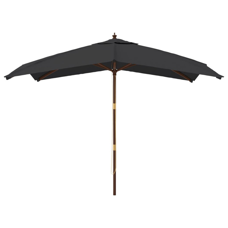 Baheerathan 300cm Market Parasol, Black