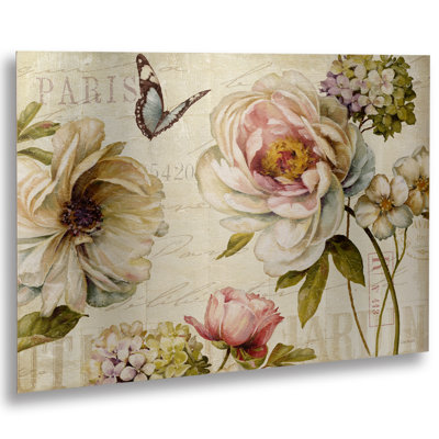 « marche de fleurs iv », impression sur métal