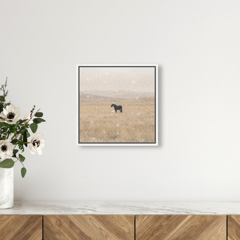 The Middle Print by Oliver Gal, 13" H x 13" W, White Floater Frame
