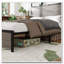 Bed Frame with Storage LED light headboard and 2 USB-397115979