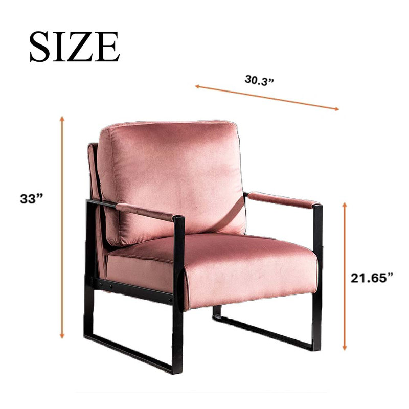 Fauteuil d'appoint Mid-Century, Rose