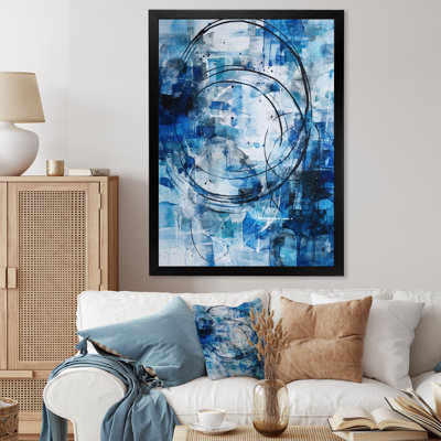 " Blue And Cream Shapes Unleashed "