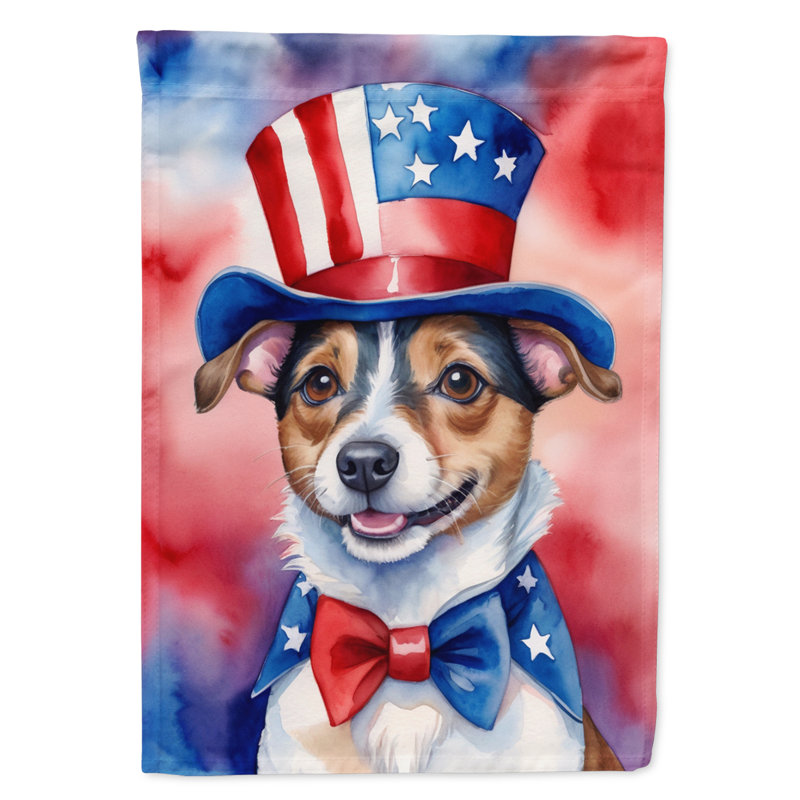 Drapeau patriotique du jardin américain, Jack Russell Terrier
