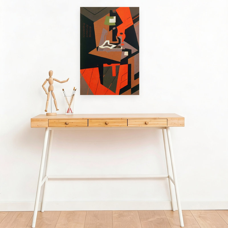 Composition abstraite contemporaine, impression murale, H 18 po x l 12 po