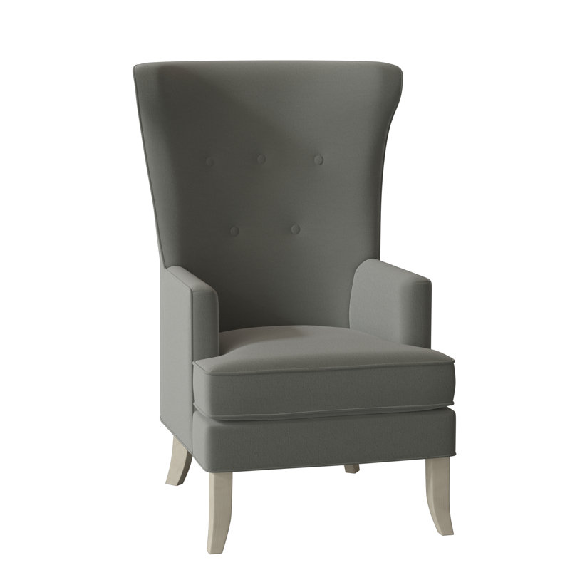 Austin Wingback Chair, Rustic Portobello, Pewter (9953 65)